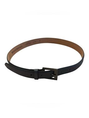 Banana Republic Tan Leather Belt with Embossed Logo